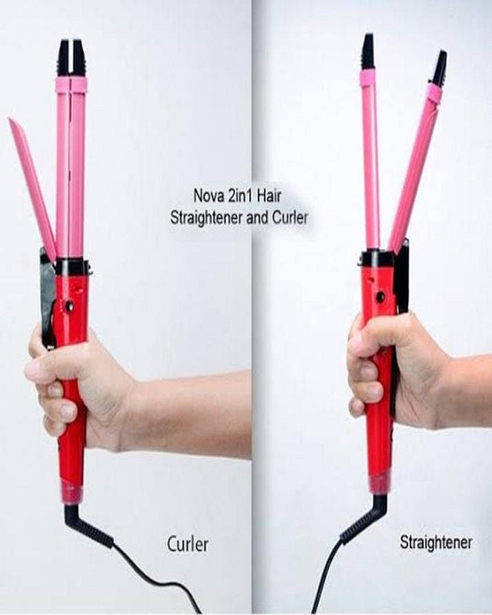 Nova 2-in-1 Hair Straightener & Curler | One Tool for Effortless Straightening and Long-Lasting Curls