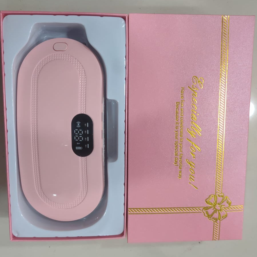 Portable Menstrual Cramp Relief Belt | Electric Heated Belly Belt with Massage, 3 Heat Settings & 4 Massage Modes for Women & Girls