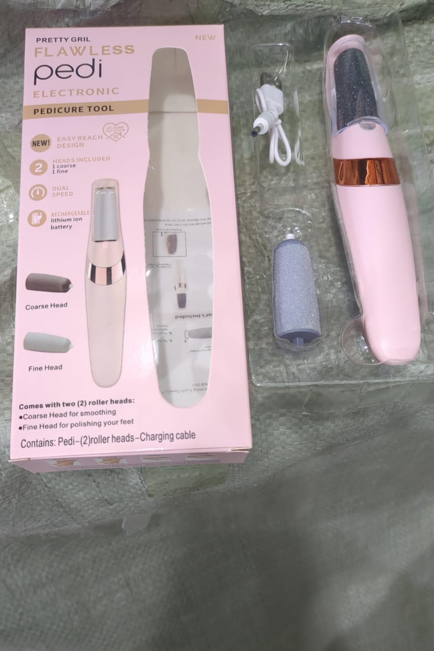 Rechargeable Electric Foot Callus Remover | Powerful Pedi Foot Grinder for Cracked Heels & Smooth, Soft Feet
