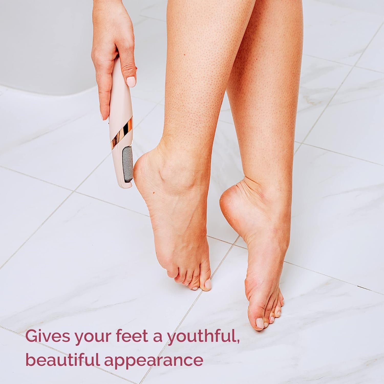 Rechargeable Electric Foot Callus Remover | Powerful Pedi Foot Grinder for Cracked Heels & Smooth, Soft Feet